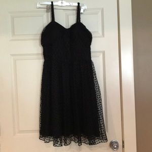 Black Polka Dot Formal Dress